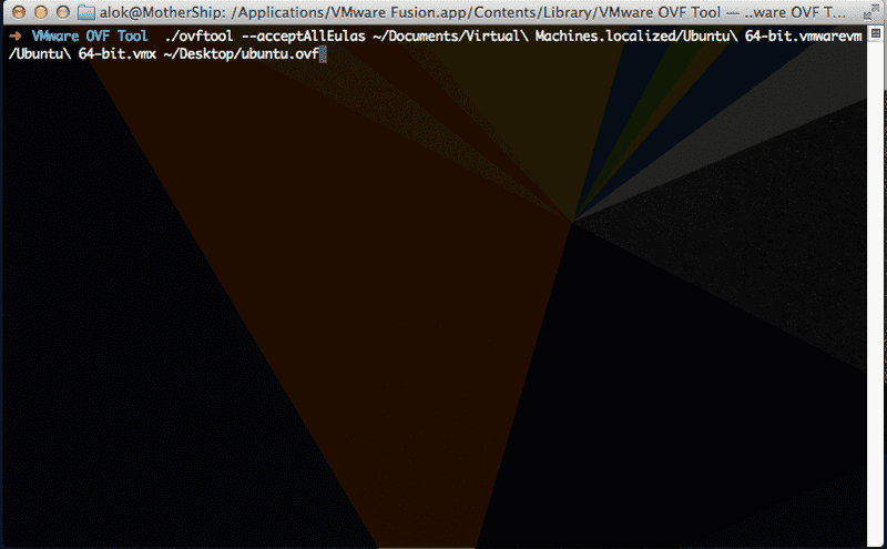 Converting to OVF using ovftool